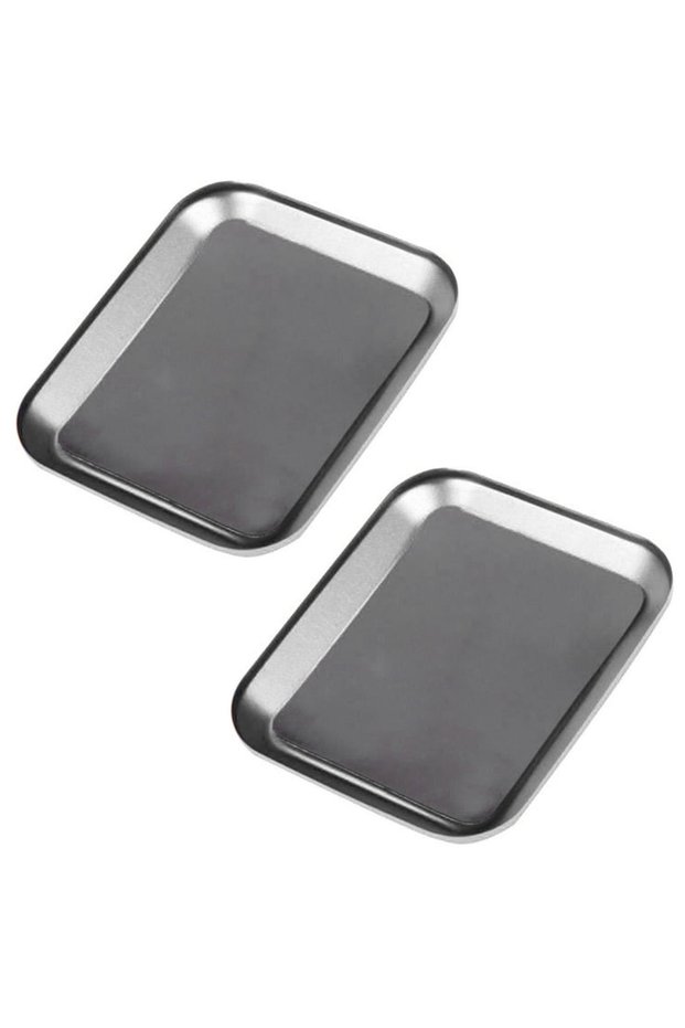 2PCS Silver RC Repair Tool Aluminium Alloy Magnetic Screw Tray Plate For Airplane Car Boat Crawler A