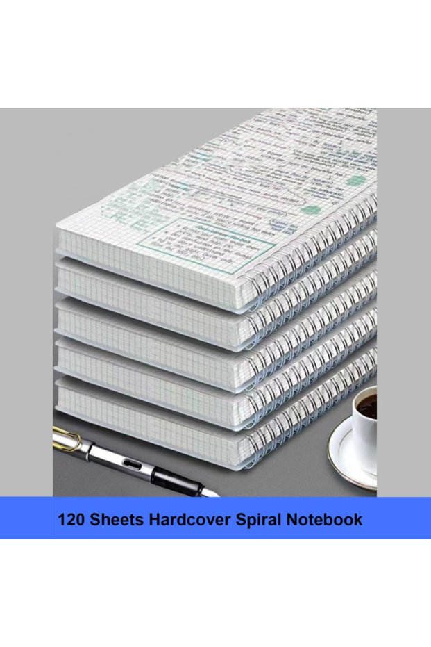 A5 A4 A5 B5 Square Coil Notebook 120 Sheets/ 240 Pages with Elastic Band Sde Flip Spiral Book Notebo