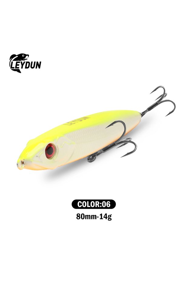 14g-06 LEYDUN Ministre Jack Stickbait Fishing Lure Sinking Pencil 80mm 14g Good Swimming Hard Baits