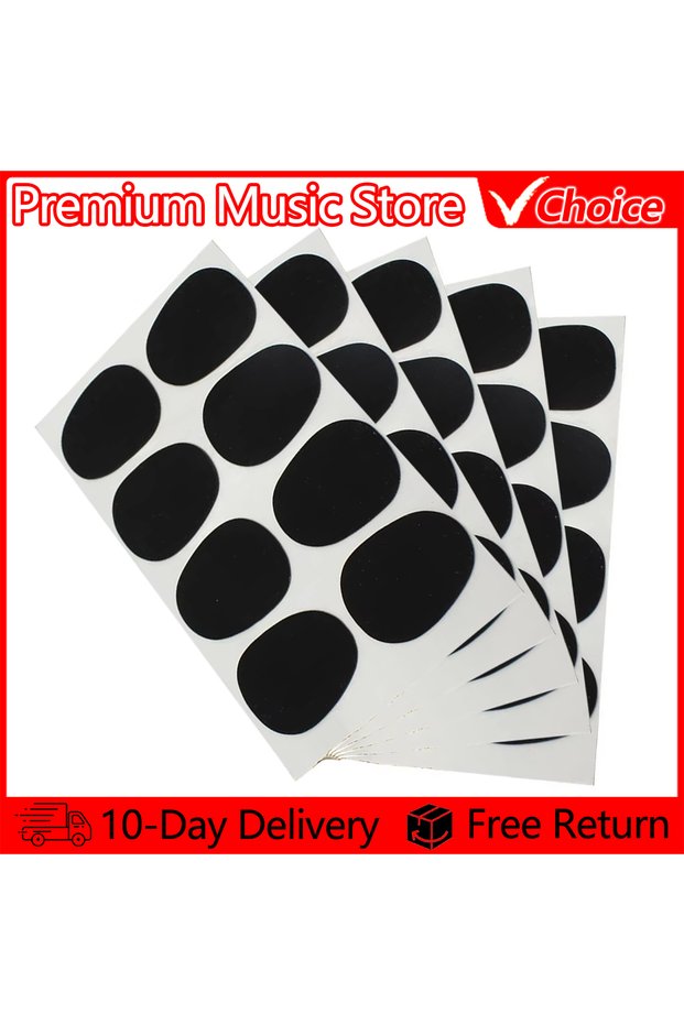40pcs 0.5mm Black Sax Mouthpiece Patches Pads Cushions 0.3mm/0.5mm/0.8mm Saxophone Mouthpiece Silico