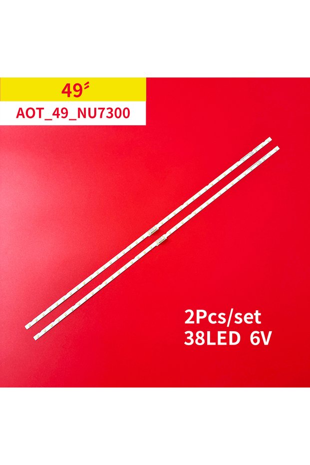 2pcs 1set LED Backlight strip 38 lamps for Samsung 49"TV UE49NU7140U UE49NU7100U UE49NU7100 UE49NU71