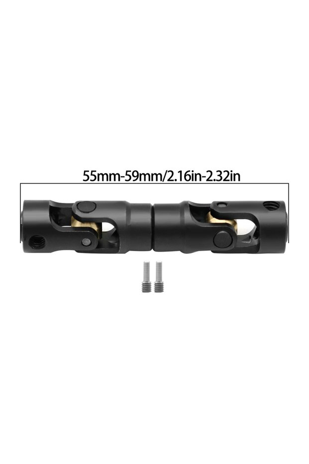 Black-L55MM MYHRC Steel Heavy-Duty Drive Shaft for 1/10 RC Car Crawler Axial SCX10 90046 AXI03007 Wr