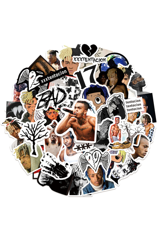 58Pcs 58Pcs Xxxtentacion Stickers Florida Rapper Stickers DIY Decorative Graffiti Stickers