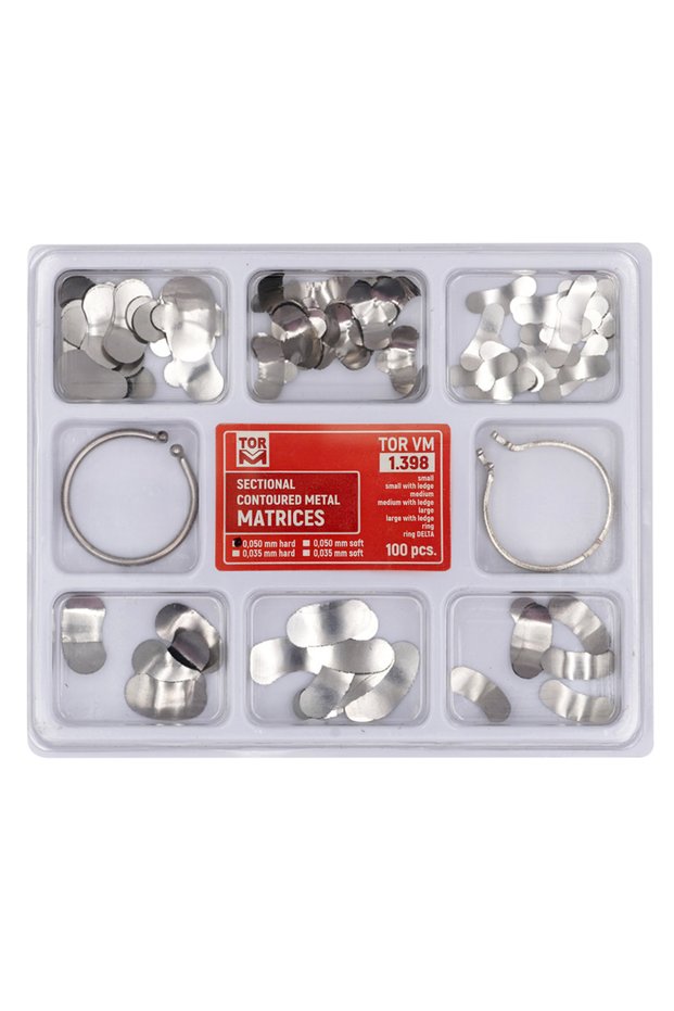 1.398 100 pcs Mixed model/individual model Dental Sectional Matrix Contoured System accessories Met