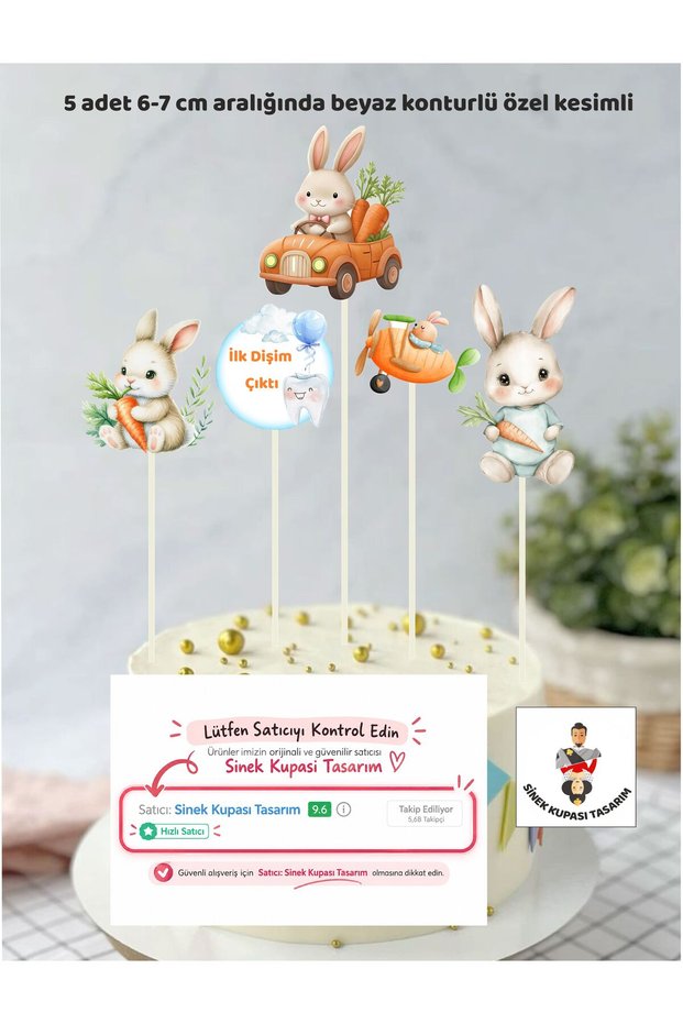 My First Tooth Came Out Rabbit Tooth Wheat Male Birthday Party Decoration