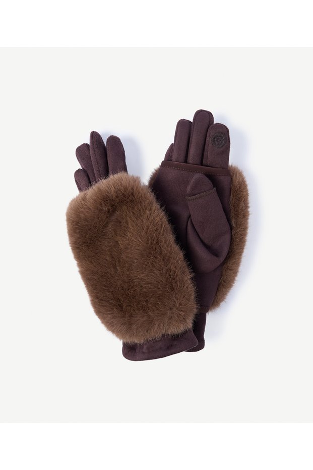Fur Fabric Gloves