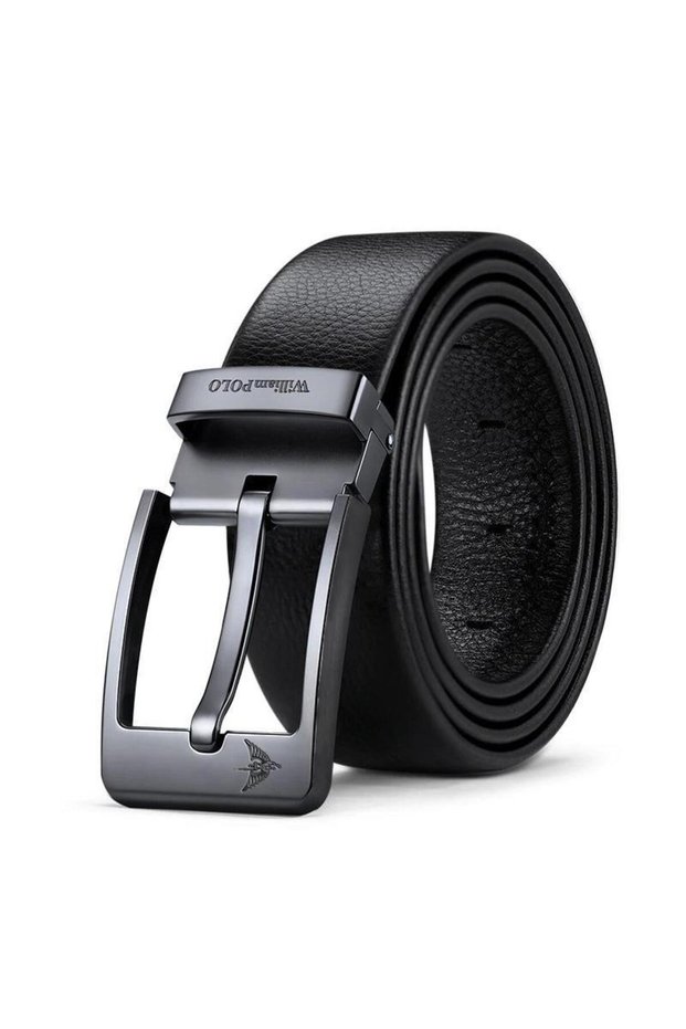 Wi̇lli̇am Polo Italian Genuine Leather Men's 125 cm Belt
