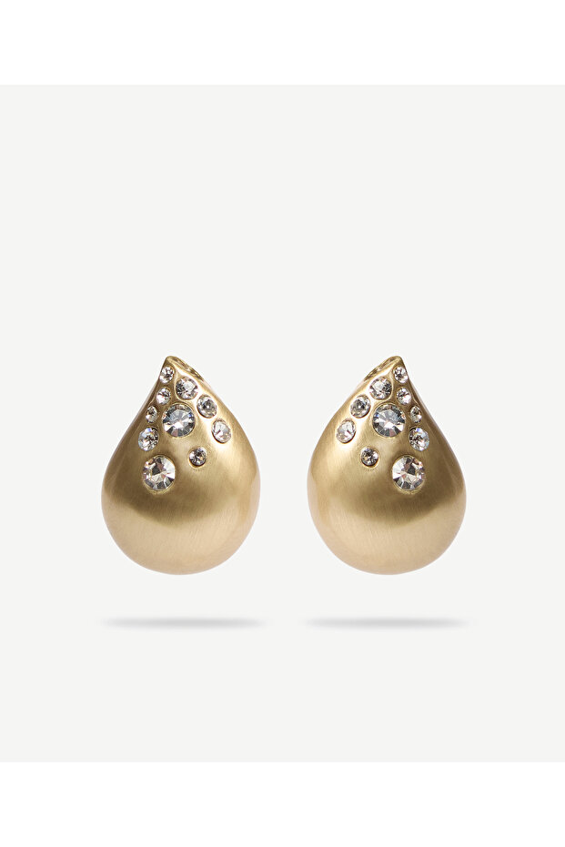Glass Stone Detailed Earrings