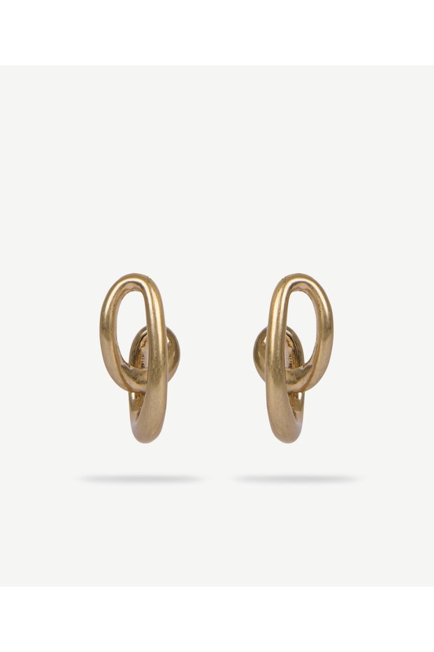 Curved Thick Hoop Earrings