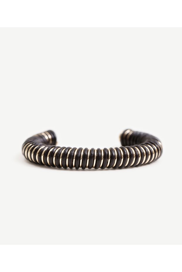 Faux Leather Wrap Cuff Bracelet