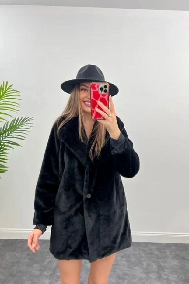 Women's Soft Silk Fur Lightweight Stylish Coat