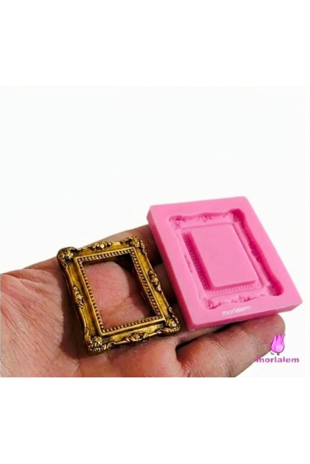 5cm Mini Frame Silicone Mold K-1528, Polyester Fimo Epoxy Stone Powder Plaster Candle Mold