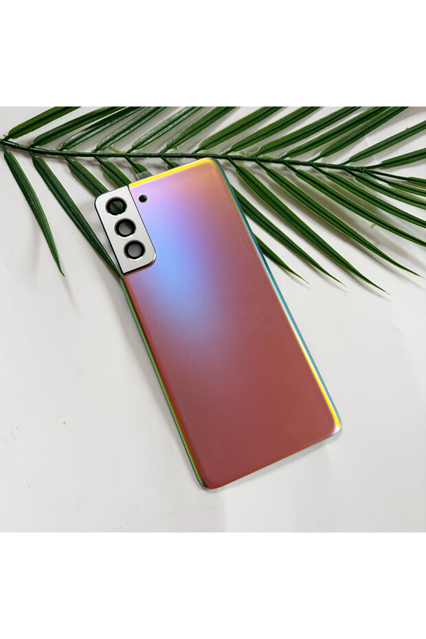 Silver S21+ Back Cover with Camera Lens for Samsung Galaxy S21 Plus G996B Rear Door Housing Panel Ba