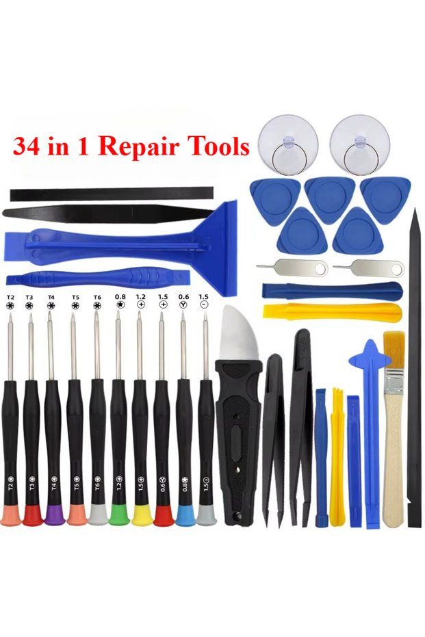 34 pcs 34/15 in 1 Precision Screwdriver Repair Tool Set for Mobile Phone Tablet Laptop Computer Elec