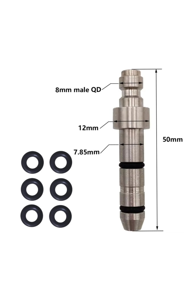 02 Filling Probe Quick Charging Adapter Valve 8mm Fill Nipple or 1/8BSPP Thread for High Pressure Ai