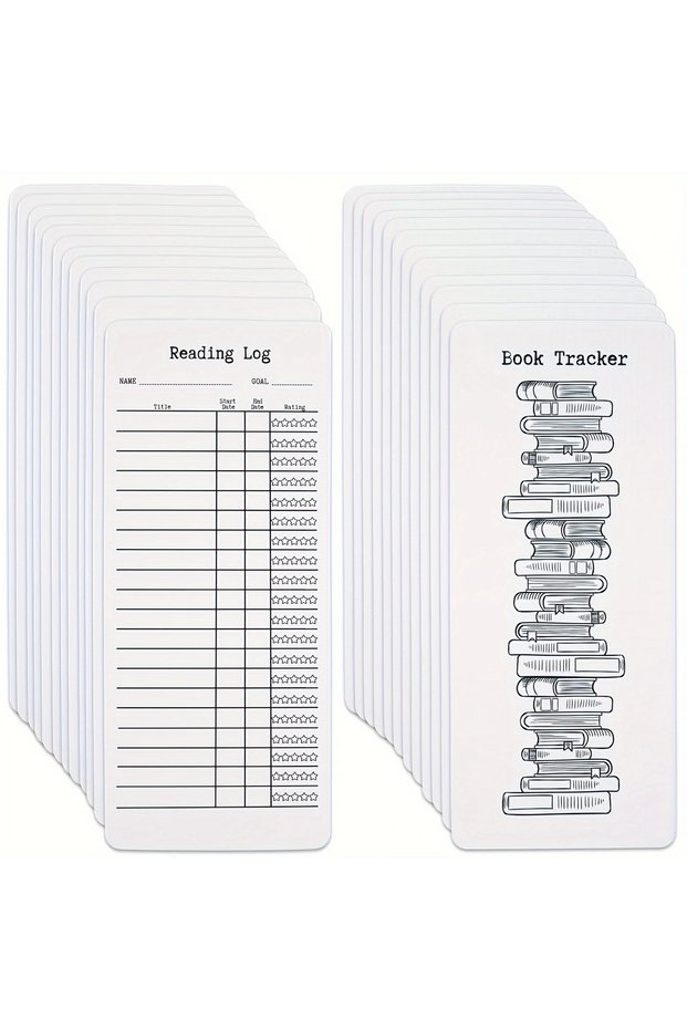 50 pcs 20/50/100 Pcs Reading List Bookmark, Blank Bookmarks Book Accessories DIY Bookmarks for DIY A