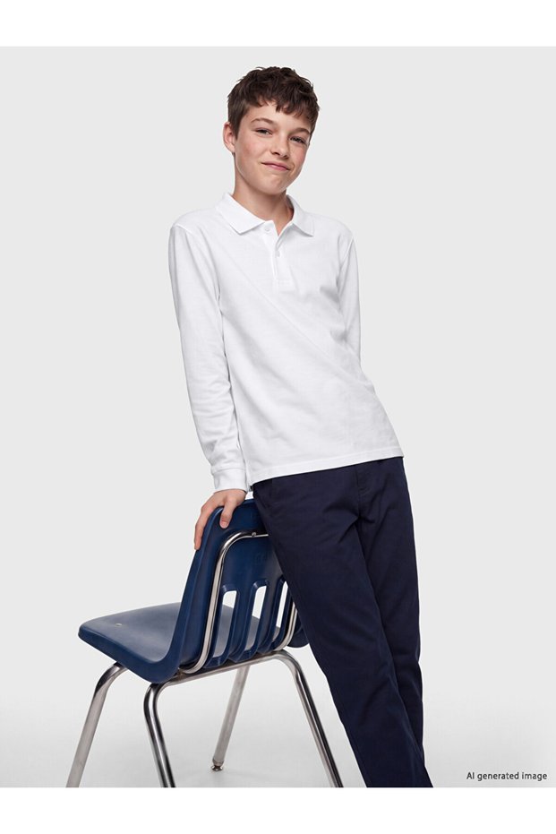 Timeless Clothing & Timeless Choices Devrik Roba Collar Boys' Pique T-Shirt