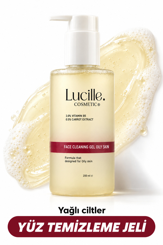 Anti-Blackhead and Anti-Acne Facial Cleansing Gel for Oily Skin with Vitamin B5 200 ml