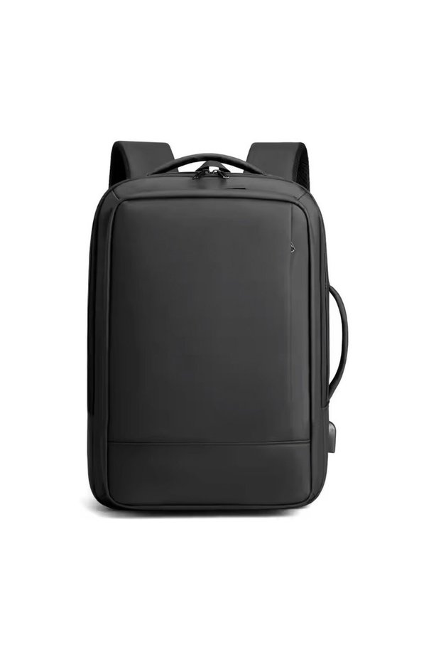 Travel Backpack with USB Charging Port & Laptop Compartment - Briefcase Style