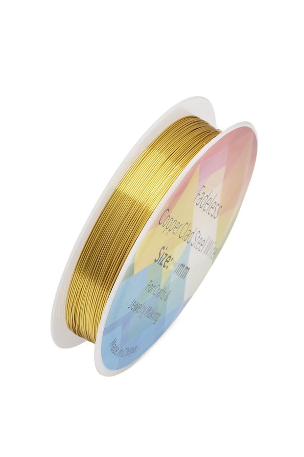 0.3mm 28gauge 20m GOLD 20m/Roll Jewelry Beading Wire For Jewelry Making Wire Wrapping, Floral, Metal