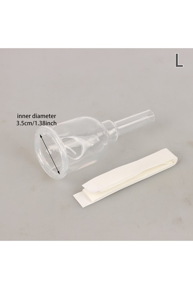 L 【Peace】Sterilized Comfortable Medical Silicone Male External Catheter Self Adhesive Silicone Cathe