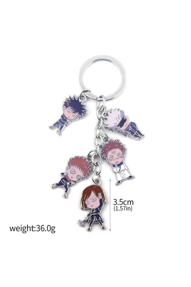 K00557-01 Anime Jujutsu Kaisen Keychain Nanami Kento Fushiguro Toji Gojo Satoru Main Characters Pend