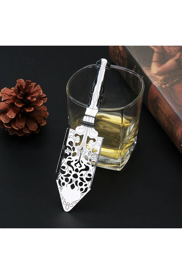 New 304 Stainless Steel Absinthe Spoon Cocktail Bar Utensils Wormwood Bitter Scoop Absinthe Glass Cu