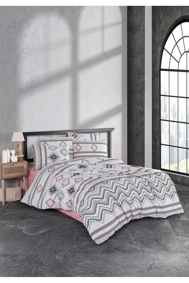 Vip Ranforce Double Bedding Set Didar Gray
