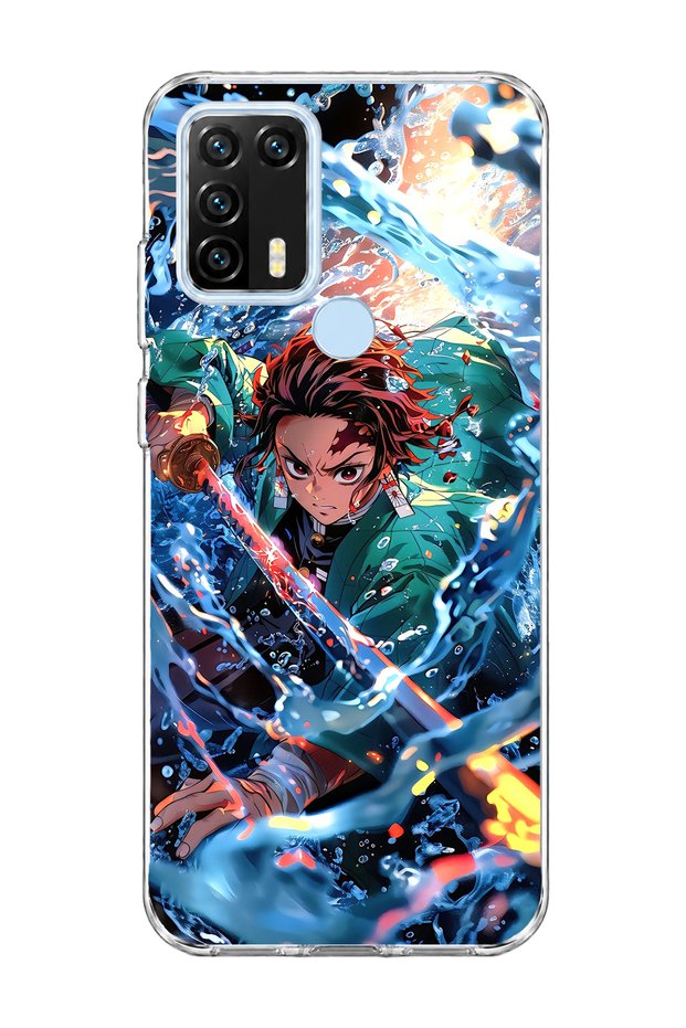General Mobile Gm 21 Pro Compatible Anime Water Sword Printed Transparent Phone Case
