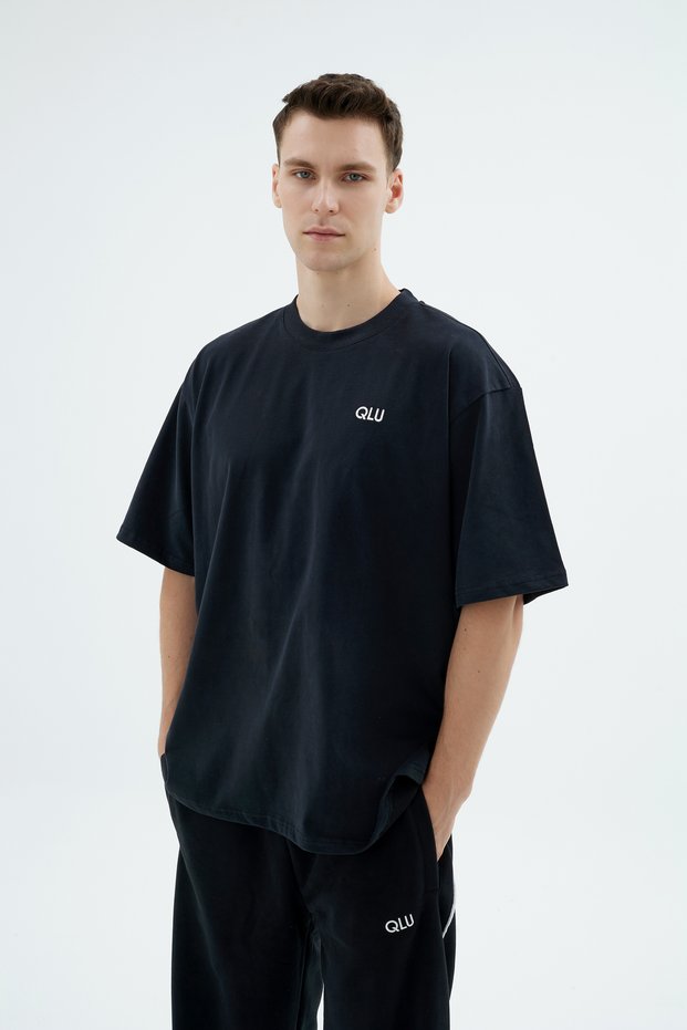 Rise Collection Men's Combed T-Shirt – True Black