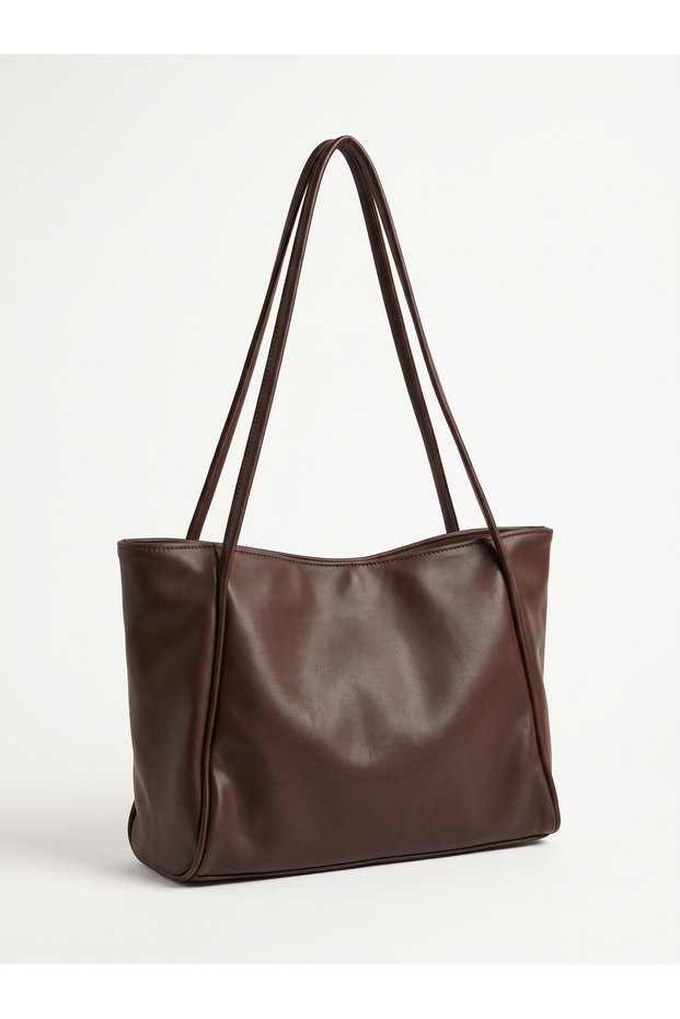 Women's Large Size Soft Leather Shoulder Bag Daily Stylish Bag
