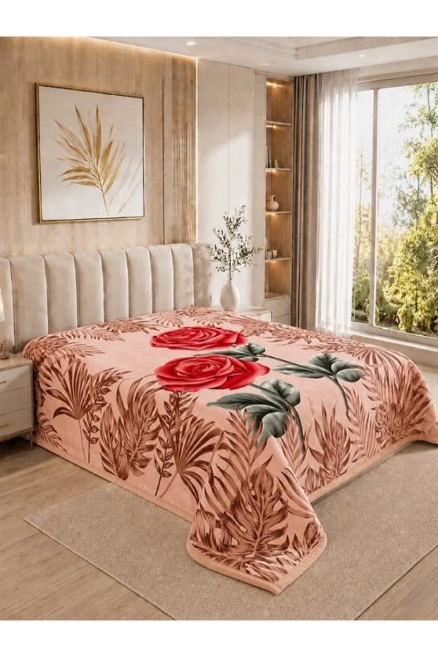 Osotto Imported Luxury Mink Velvet Double Layer Double Blanket 5kg