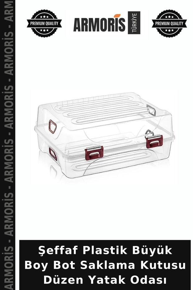 Transparent Plastic Large Size Boots Storage Box Organize Bedroom