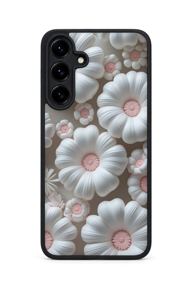 Samsung Galaxy S25 Plus Compatible Printed, Matte Black, Soft Silicone, Protective, Shock-Absorbing Cover, Case