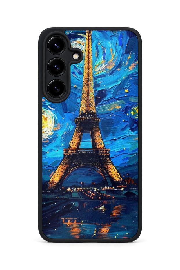 Samsung Galaxy S25 Plus Compatible Printed, Matte Black, Soft Silicone, Protective, Shock-Absorbing Cover, Case