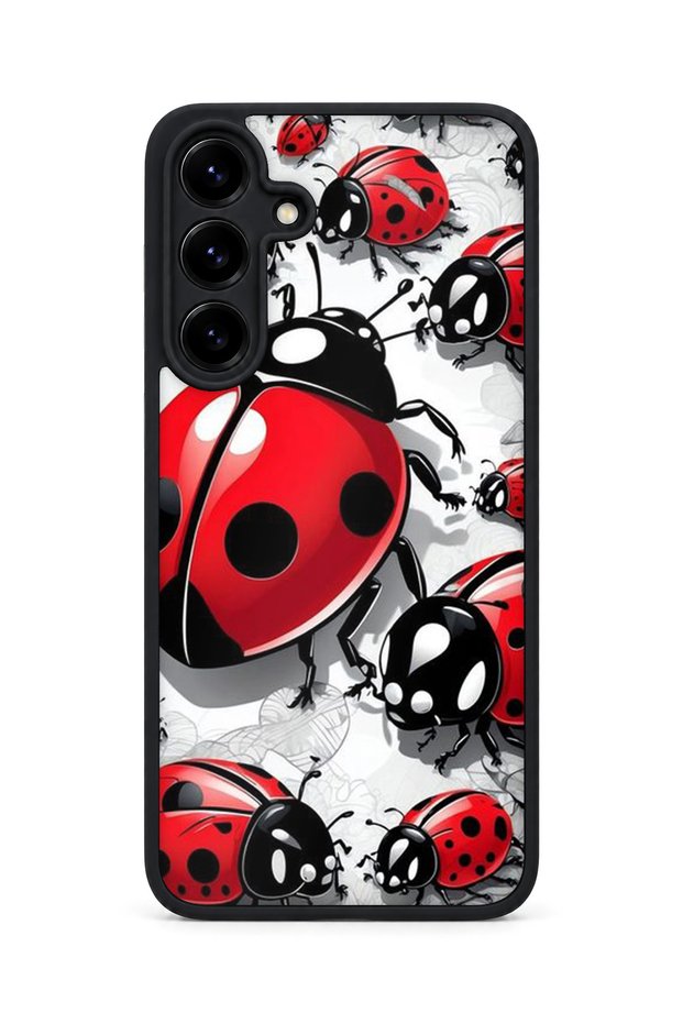 Samsung Galaxy S25 Plus Compatible Printed, Matte Black, Soft Silicone, Protective, Shock-Absorbing Cover, Case