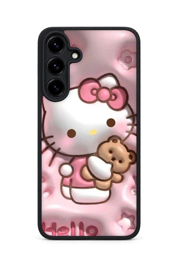 Samsung Galaxy S25 Plus Compatible Printed, Matte Black, Soft Silicone, Protective, Shock-Absorbing Cover, Case