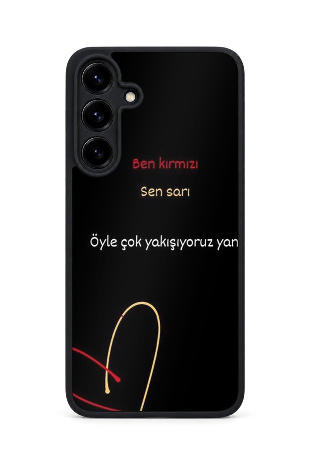 Samsung Galaxy S25 Plus Compatible Printed, Matte Black, Soft Silicone, Protective, Shock-Absorbing Cover, Case