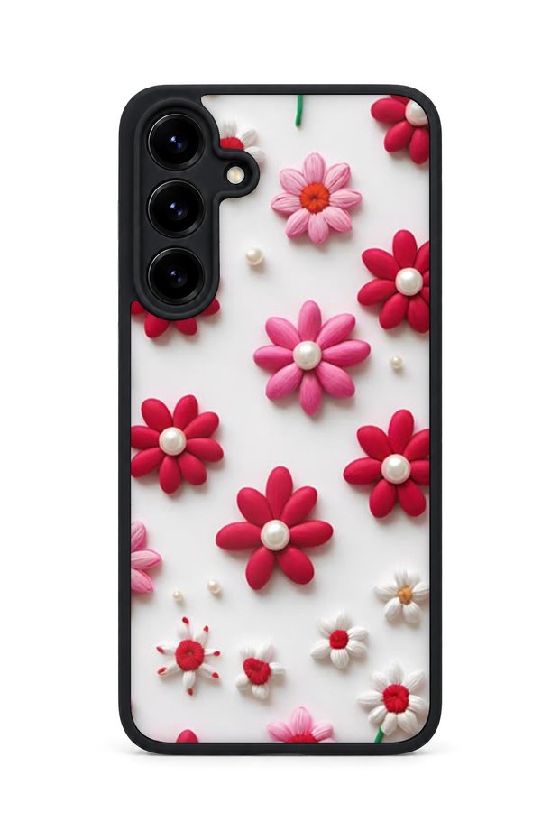 Samsung Galaxy S25 Plus Compatible Printed, Matte Black, Soft Silicone, Protective, Shock-Absorbing Cover, Case