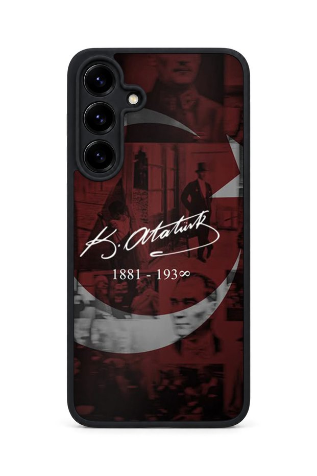 Samsung Galaxy S25 Plus Compatible Printed, Matte Black, Soft Silicone, Protective, Shock-Absorbing Cover, Case