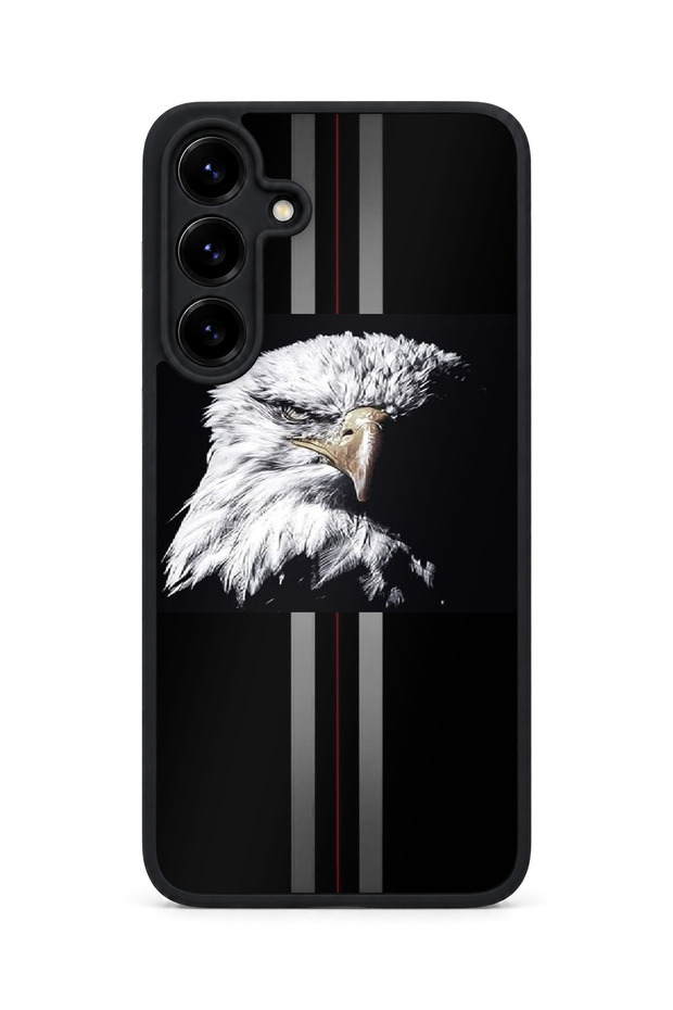 Samsung Galaxy S25 Plus Compatible Printed, Matte Black, Soft Silicone, Protective, Shock-Absorbing Cover, Case