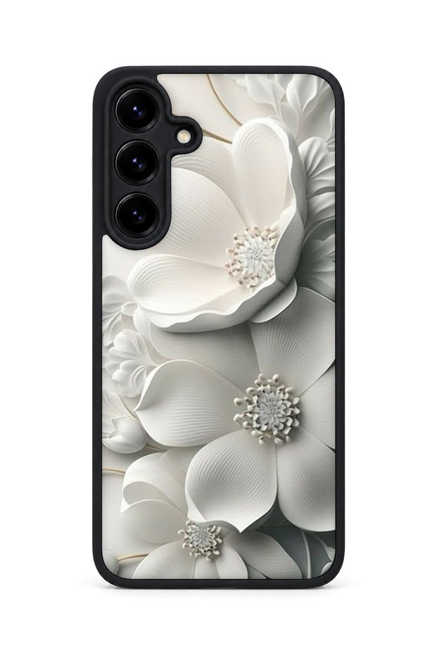 Samsung Galaxy S25 Plus Compatible Printed, Matte Black, Soft Silicone, Protective, Shock-Absorbing Cover, Case