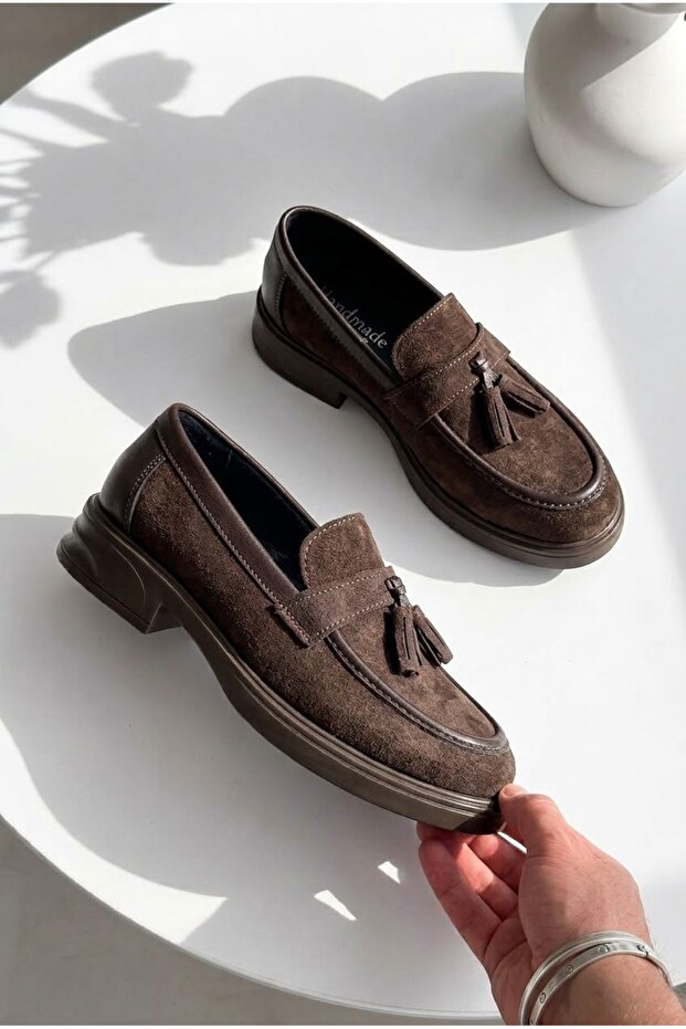 Loafer Shoes - Brown - Short heels (1–4 cm)