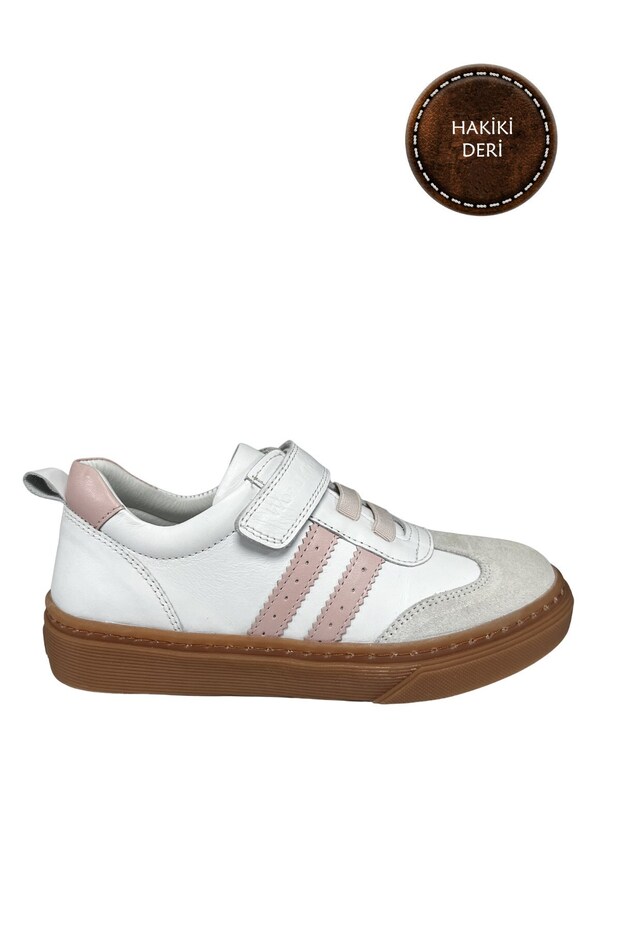 Girls' Casual Shoes – Pink-White Genuine Leather