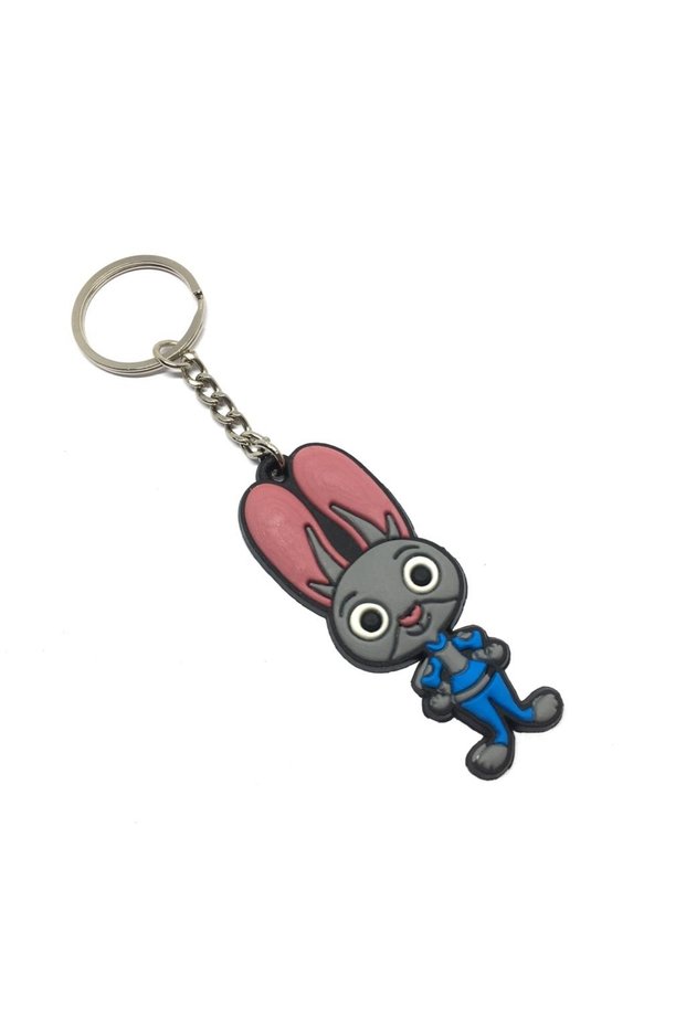 Athlete Rabbit Silicone Car Keychain