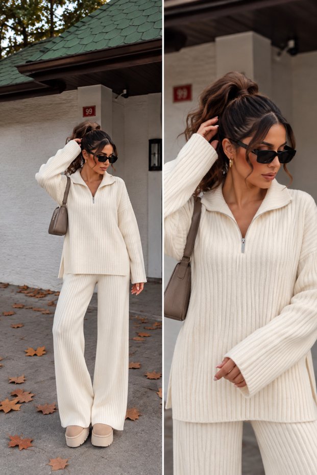 Knitwear Bottom Top Two-Piece Set