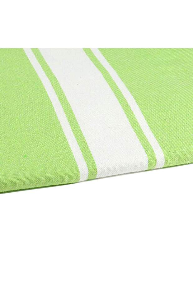 Classic Beach Towel Green Fuchsia - 100% Recycled Cotton Fouta 200 x 100 cm