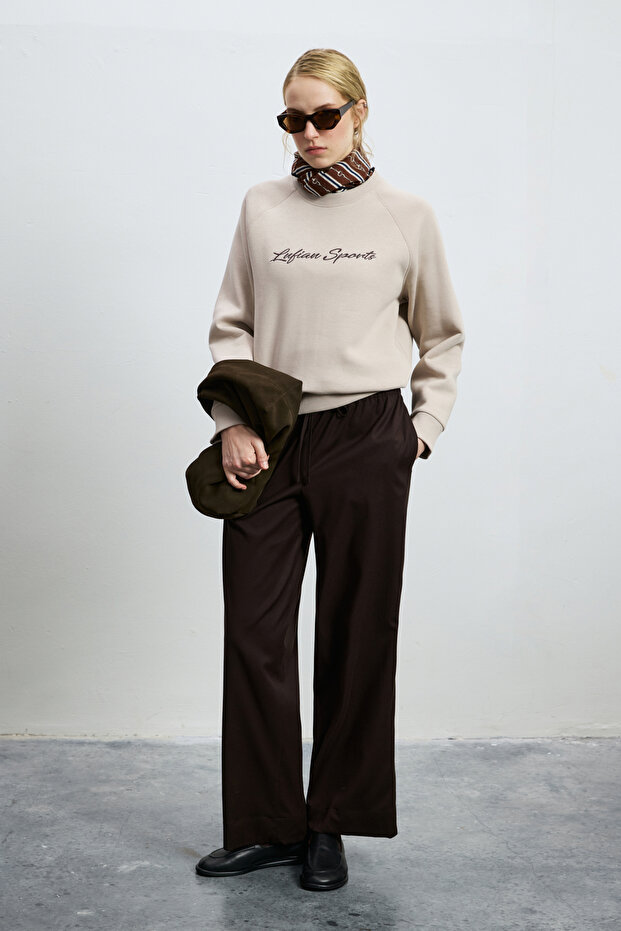 Humay Women's Trousers Dark Brown
