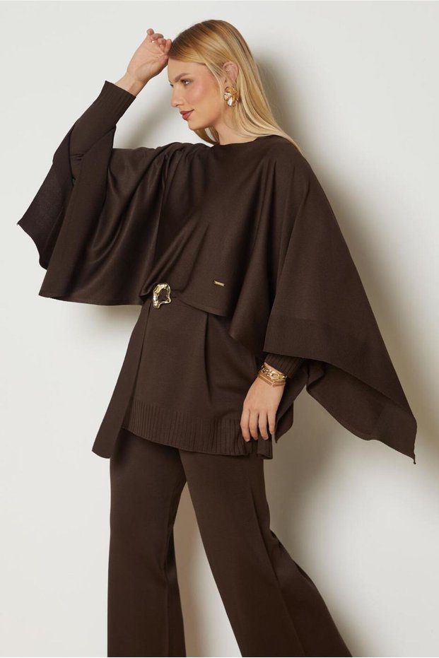 Belted Triple Knitwear Set 46961