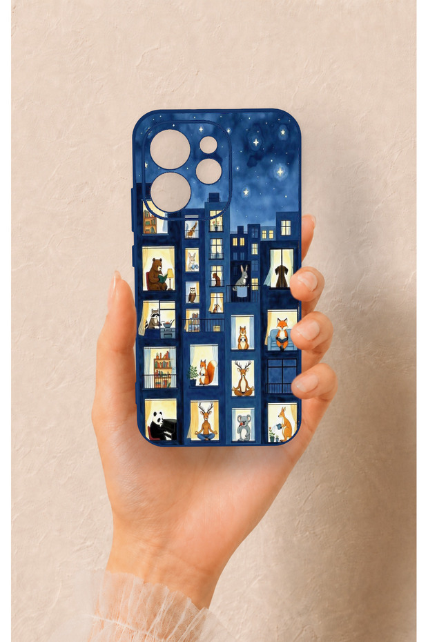 Oppo Reno 15 Pro 5g Compatible Starry Apartment Patterned Silicone Case